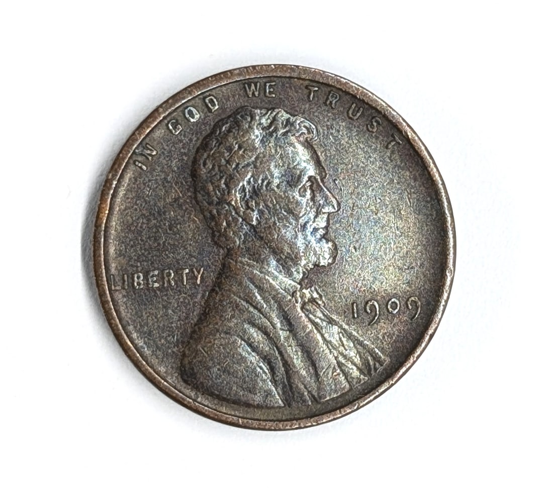 1909 Wheat Cent- Toned - 2