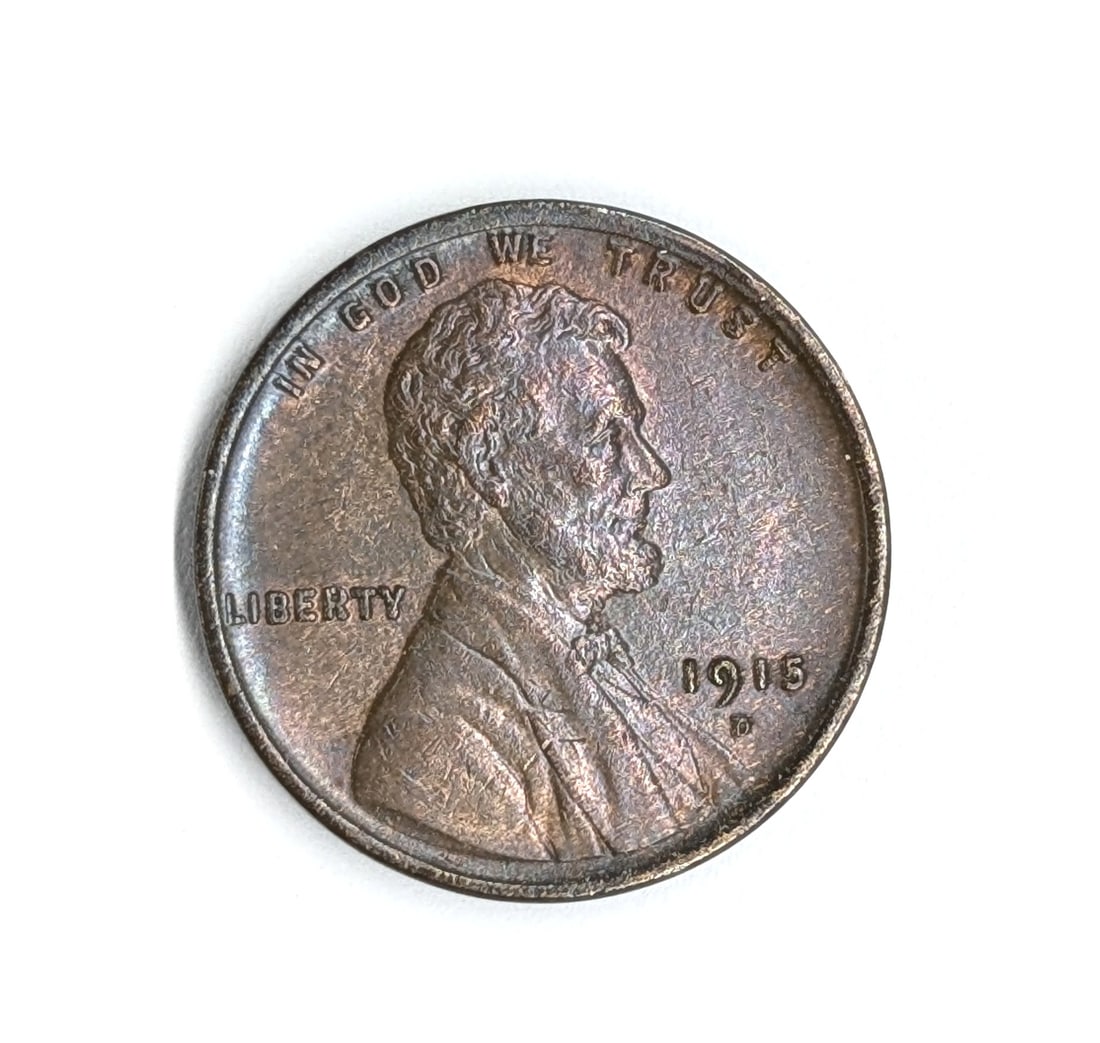 1915-D Wheat Cent- Toned - 2