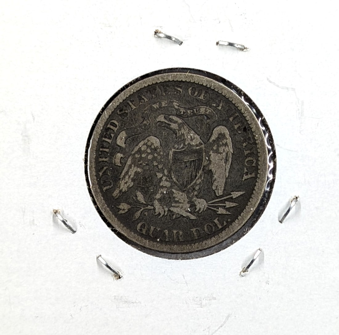 1876 Silver Liberty Seated Quarter - 2
