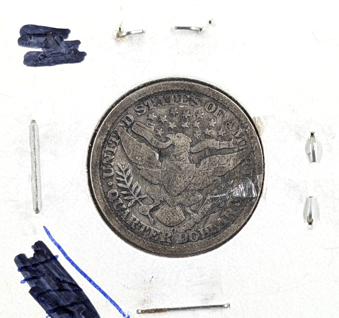 1895-O Silver Barber Quarter - 2