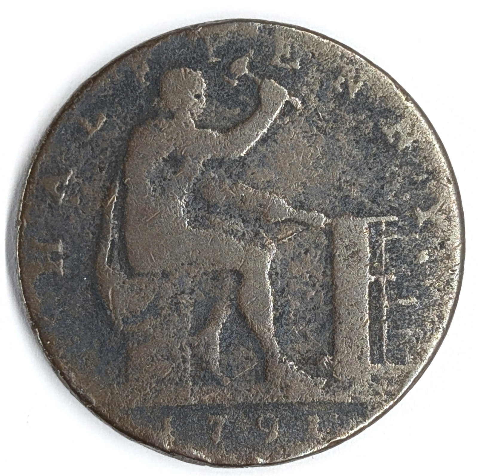 1791 John Wilkinson Ironmaster Great Britain Half Penny - 2