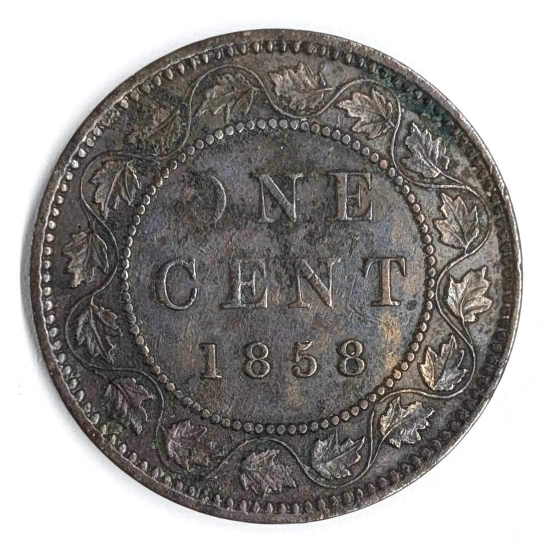 1858 Canadian Large Cent- Key Date - 2