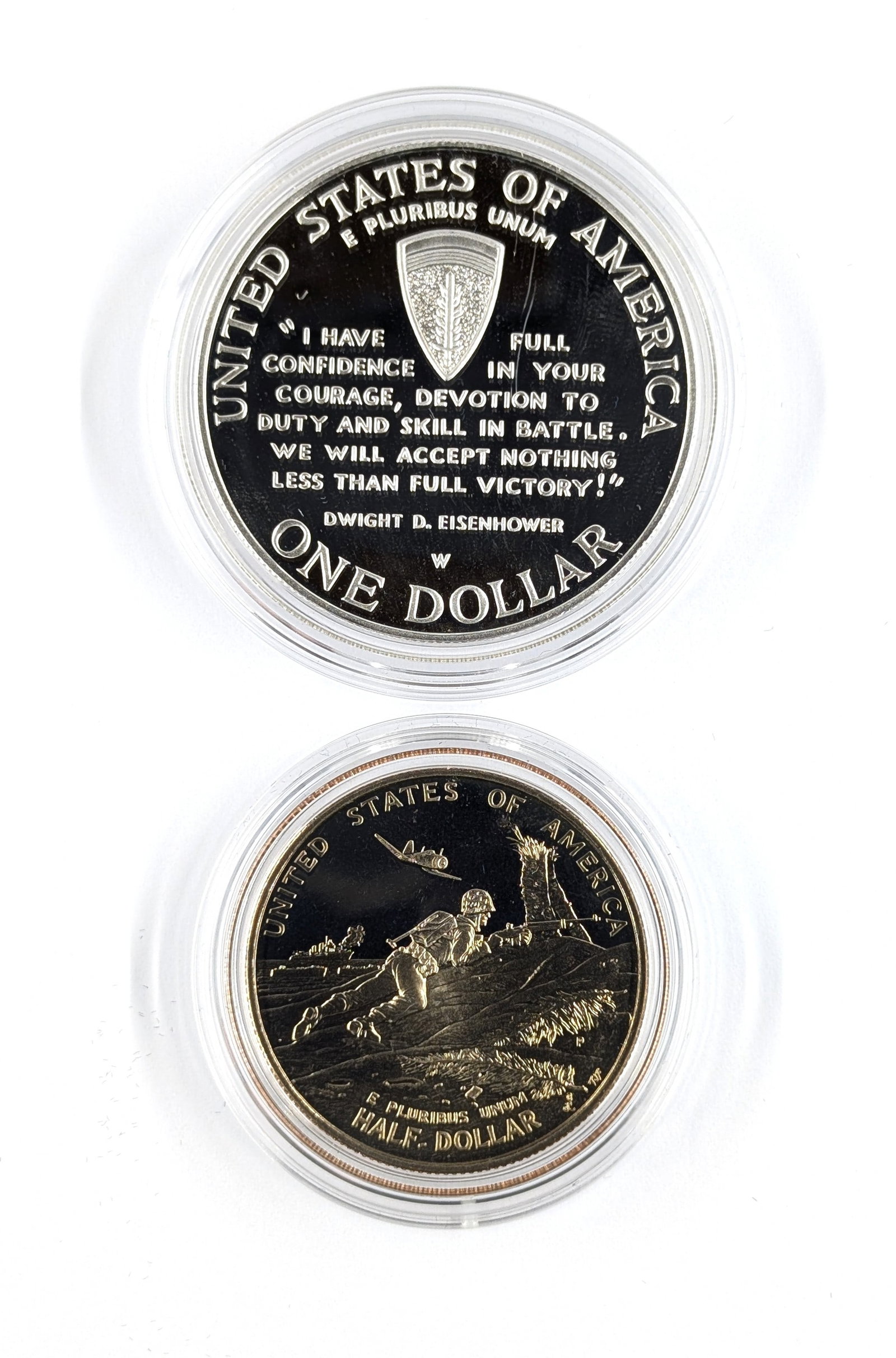 1991-1995 World War II 50th Anniversary Two- Coin Proof Set - 3