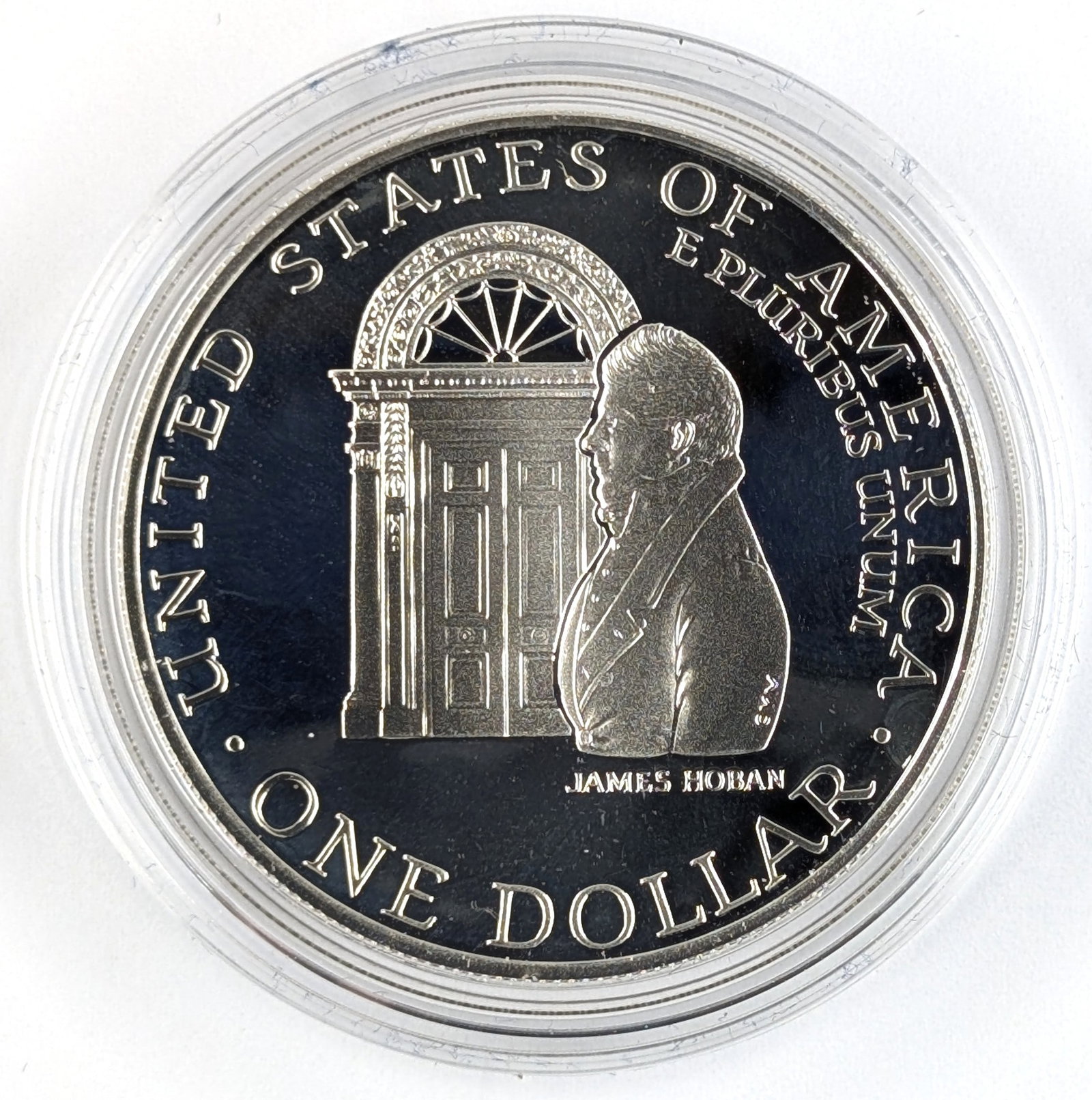 1992 Silver White House 200th Anniversary Commemorative Proof Dollar w/ Box & Papers - 2