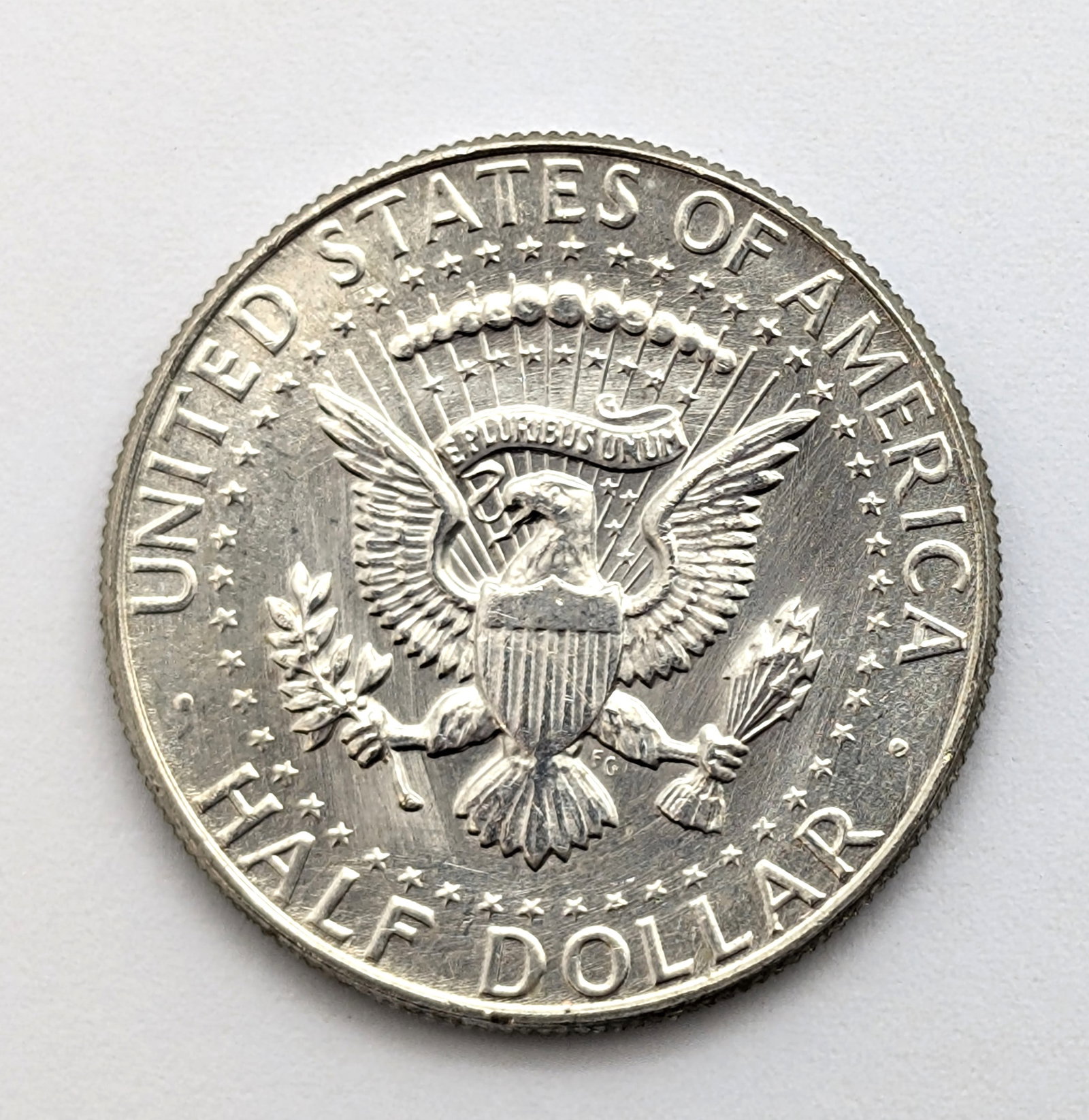 Tube of 20 Silver John F Kennedy Half Dollars- 1968 - 3