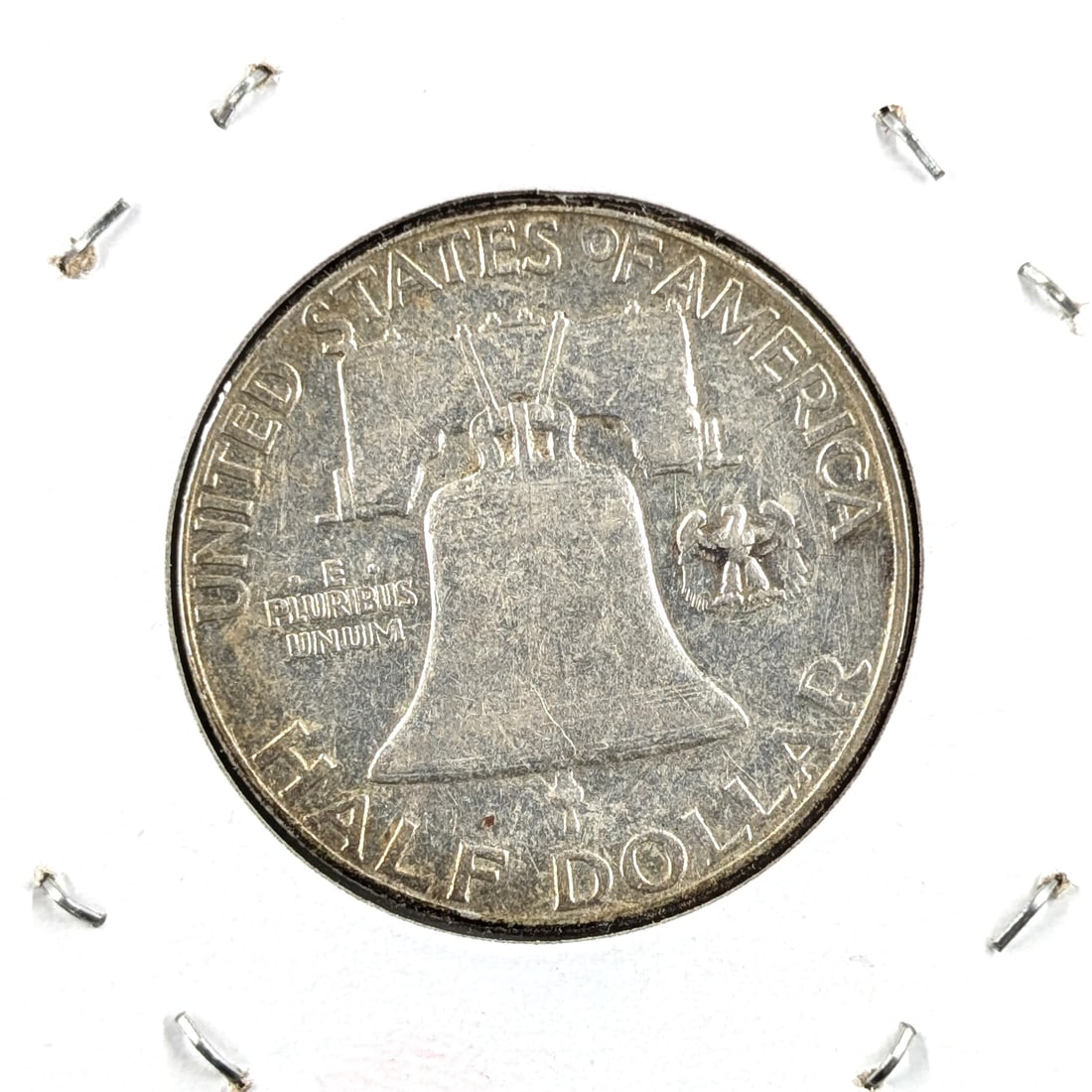 1962 Silver Franklin Half Dollar- Uncirculated, Toned - 2