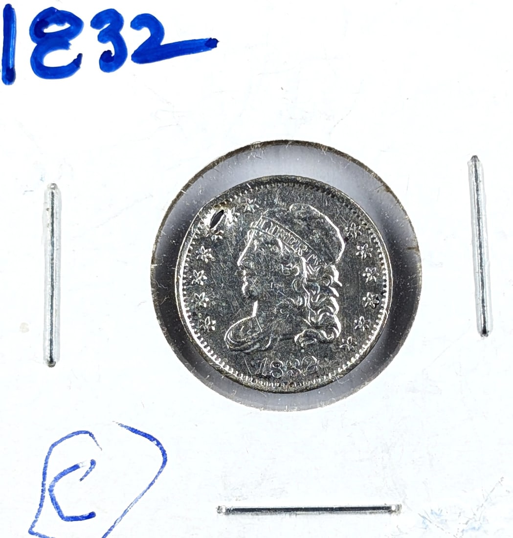 1832 Silver Capped Bust Half Dime (1 of 2)
