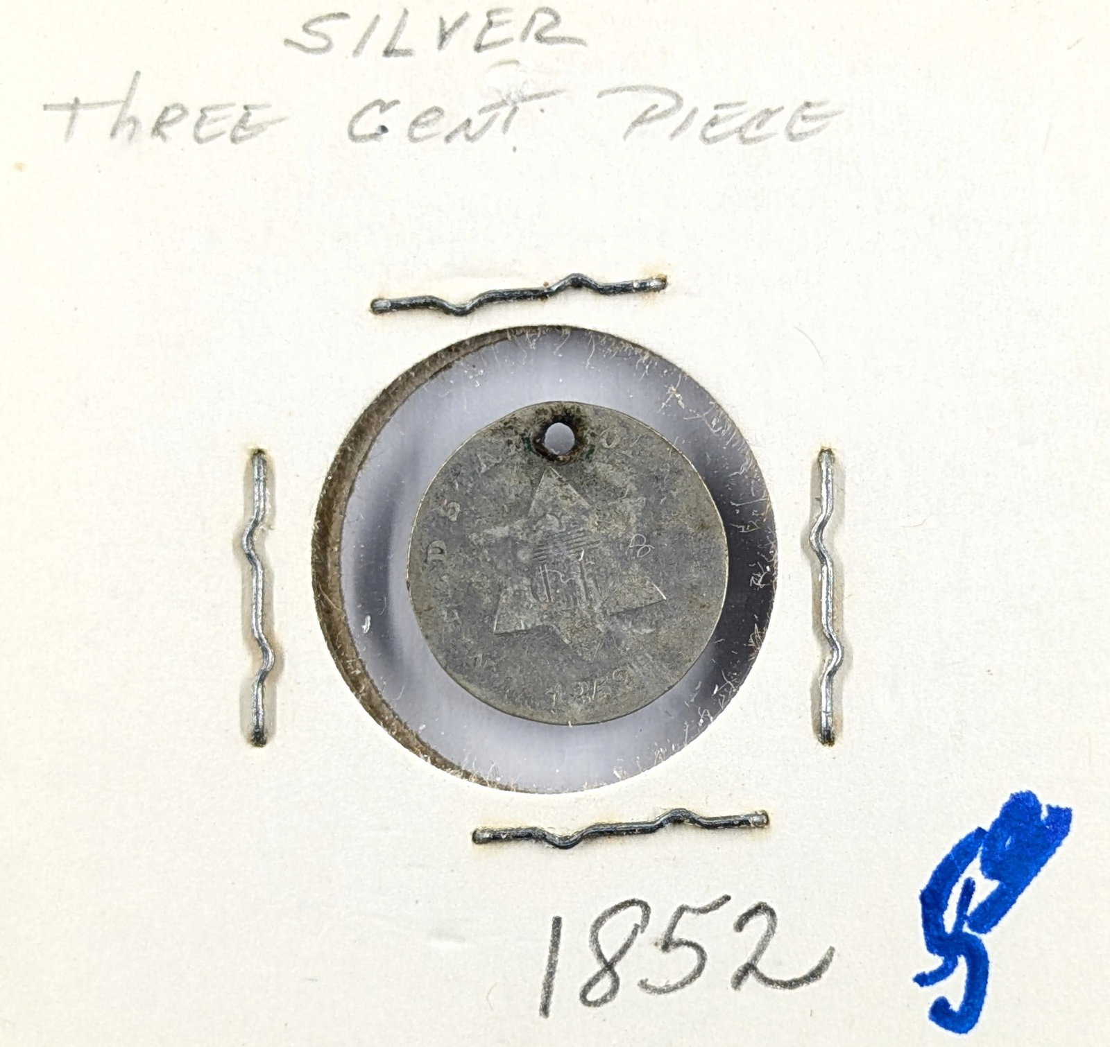 1852 Silver Three Cent Piece (1 of 2)