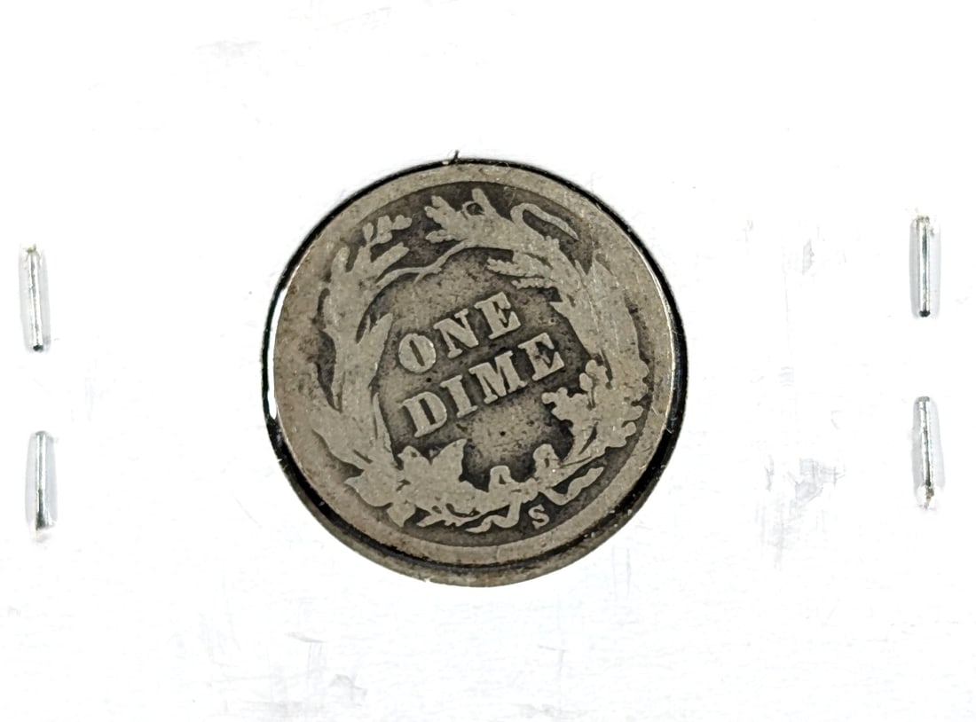 1911-S Silver Barber Dime- Semi Key Date - 2