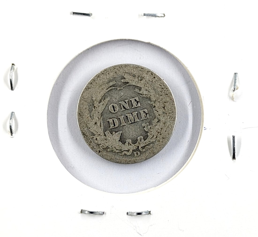 1912-D Silver Barber Dime- Semi Key Date - 2