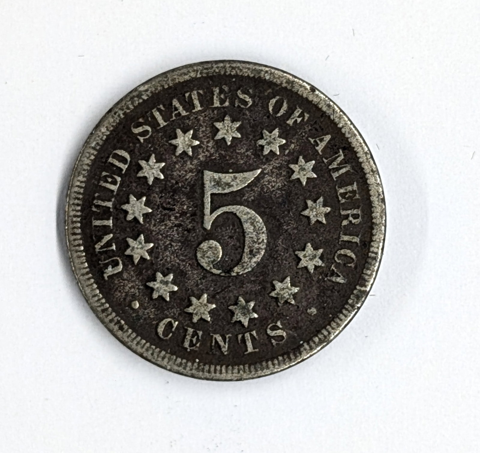 1867 Shield Nickel - 2