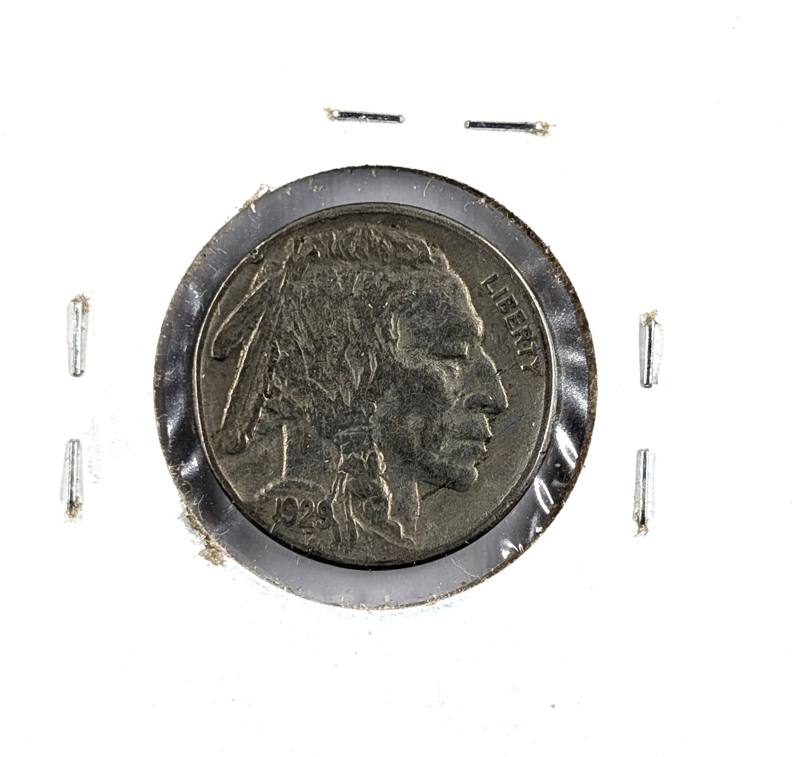 1929-S Buffalo Head Nickel- Lamination Error: _