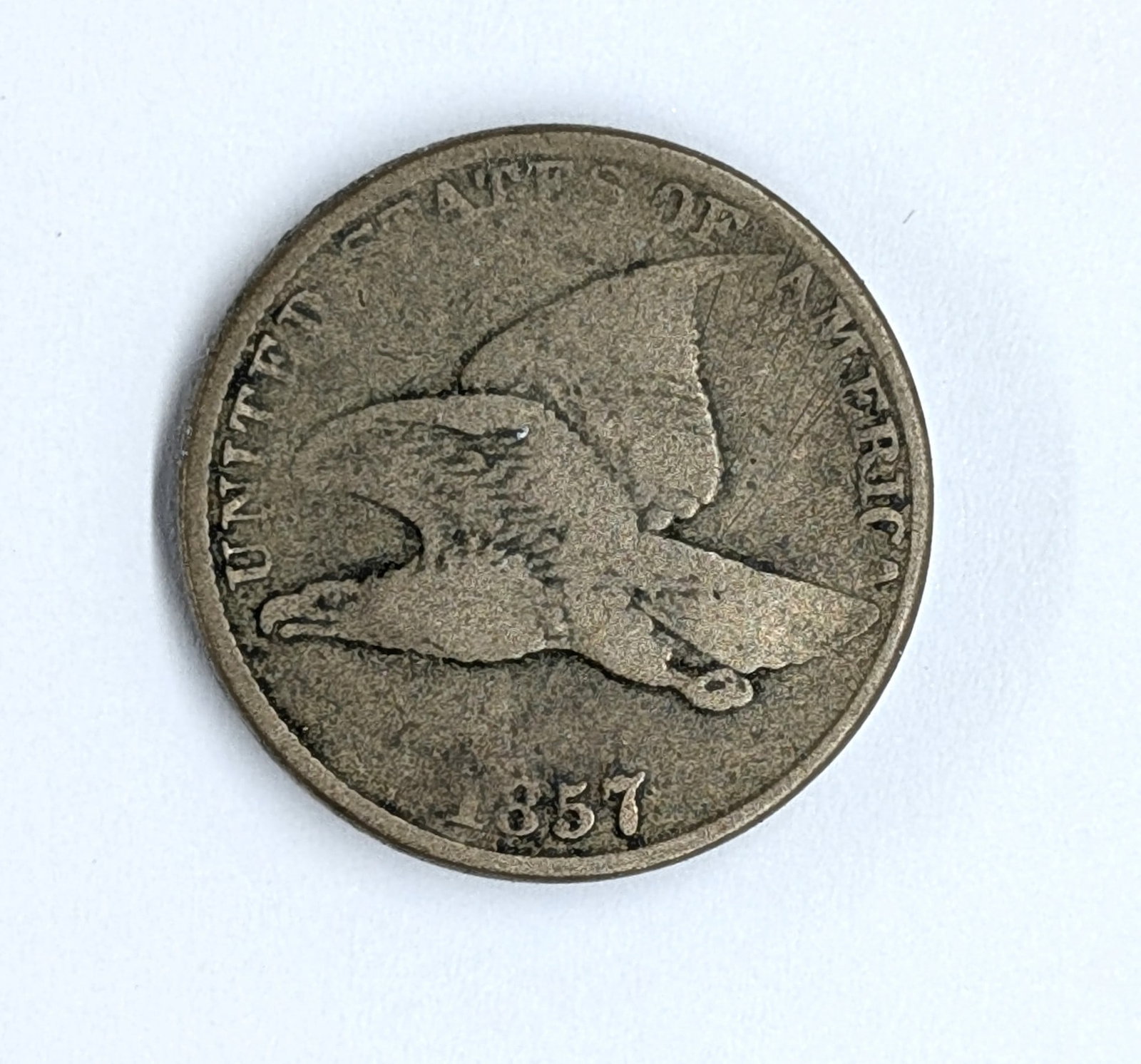 1857 Flying Cent: _