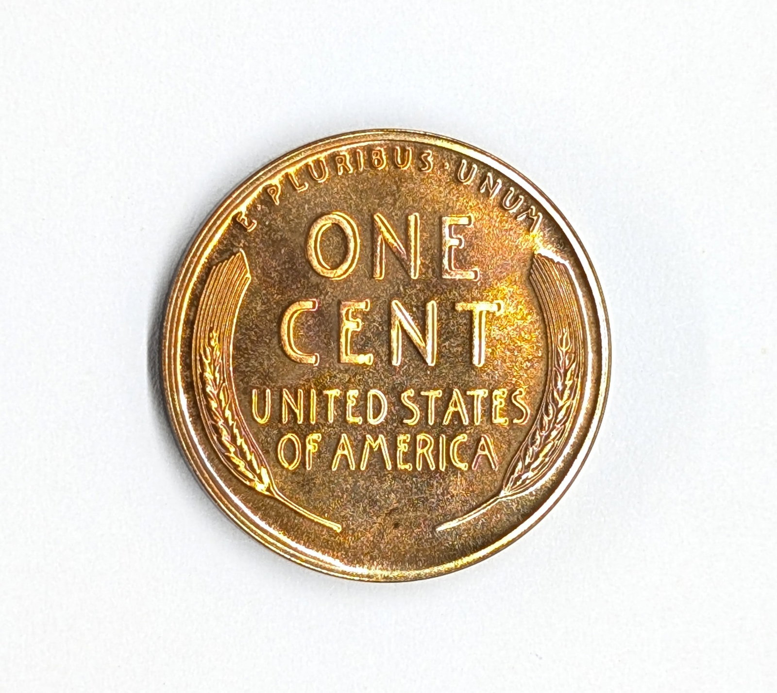 1956 Wheat Cent- Uncirculated, Toned - 2
