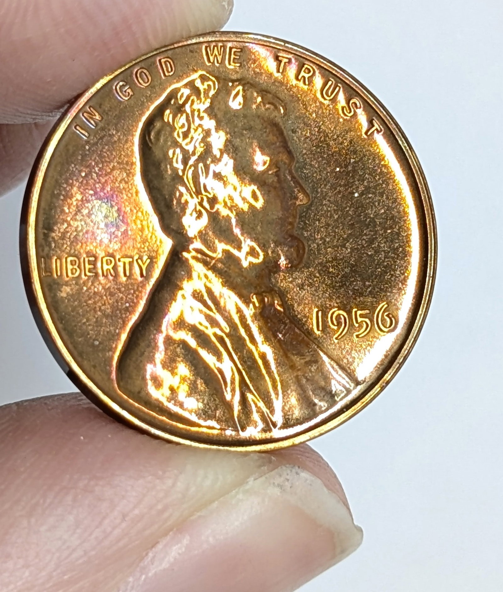 1956 Wheat Cent- Uncirculated, Toned - 3
