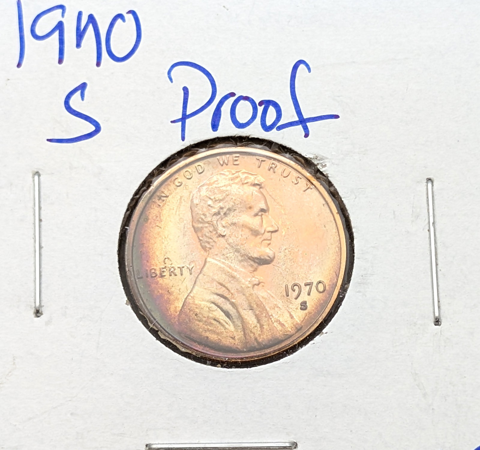 1970-S Lincoln Cent- Proof, Toned - 3