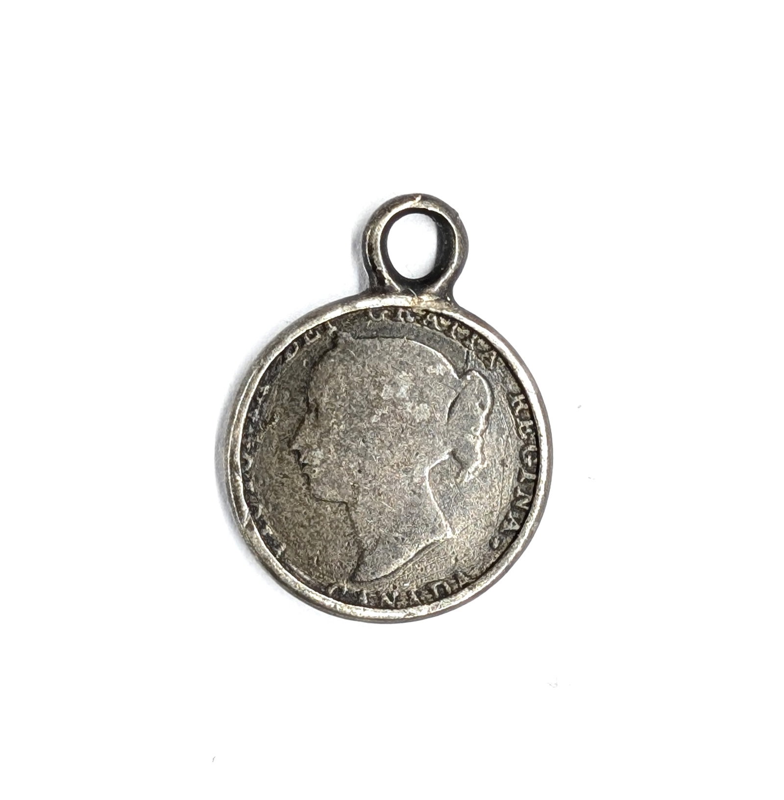 1810 Silver Canadian 5 Cent Pendant: 92.5% Silver