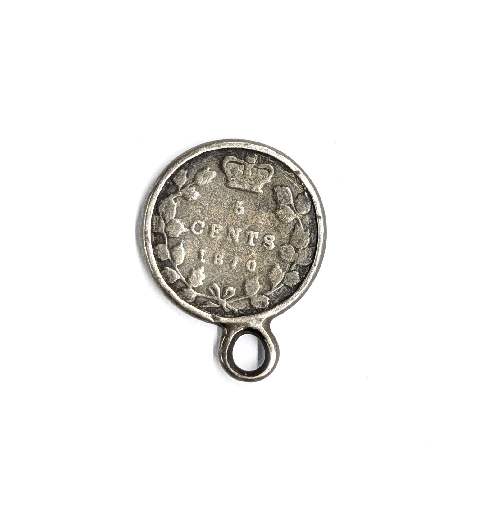 1810 Silver Canadian 5 Cent Pendant - 2