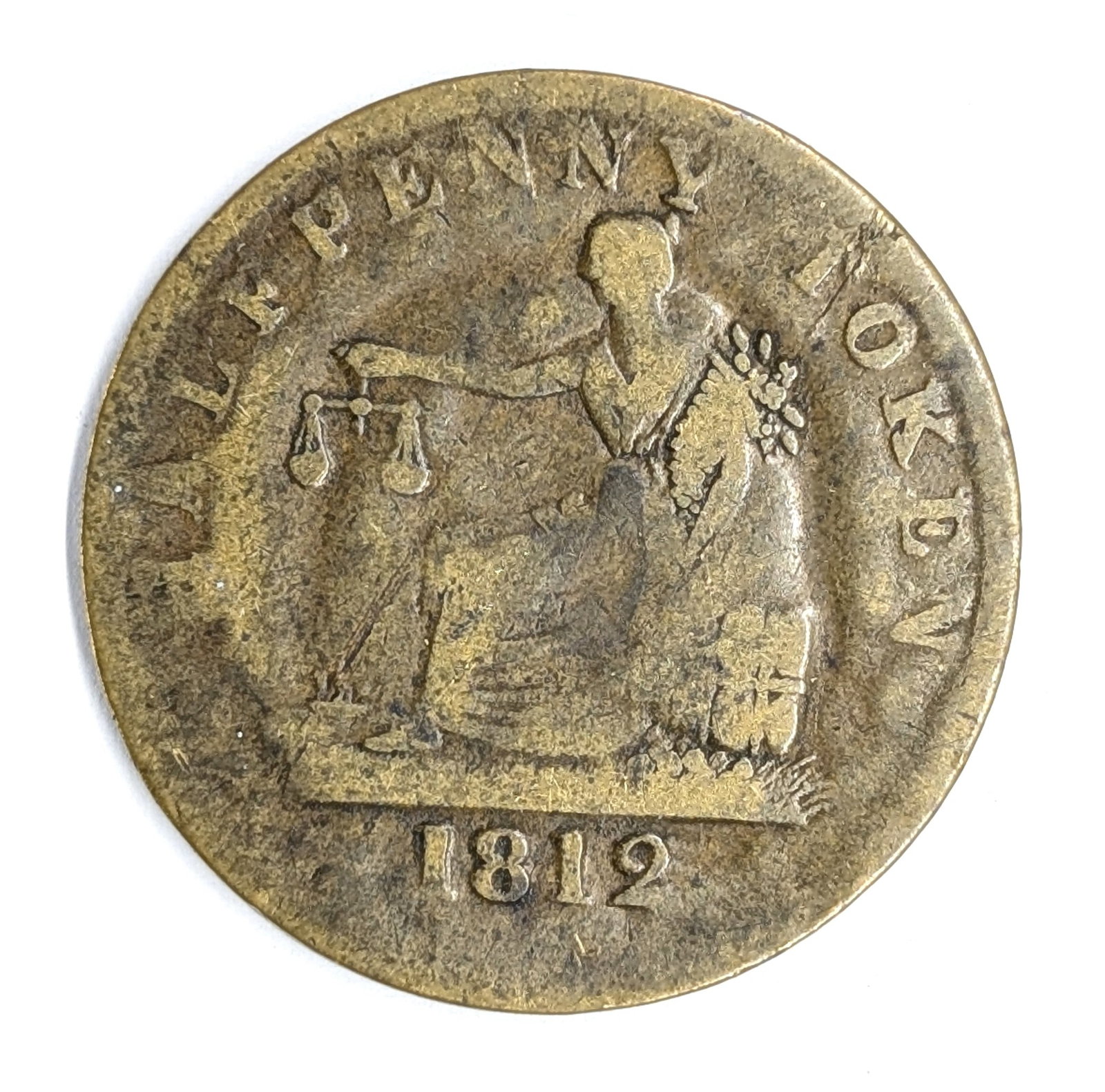 1812 Great Britain Half Penny: _