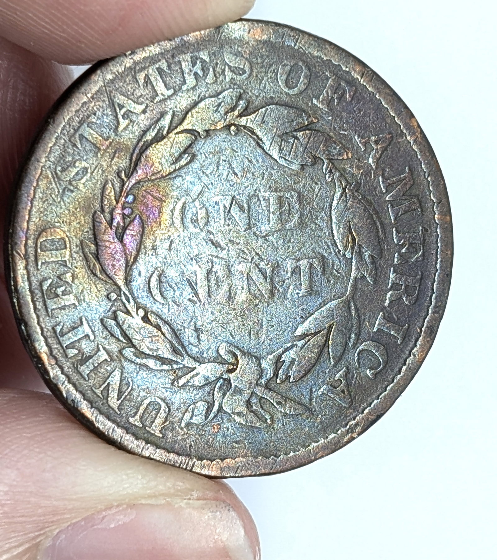 1830 Large Cent- Beautifully Toned - 4