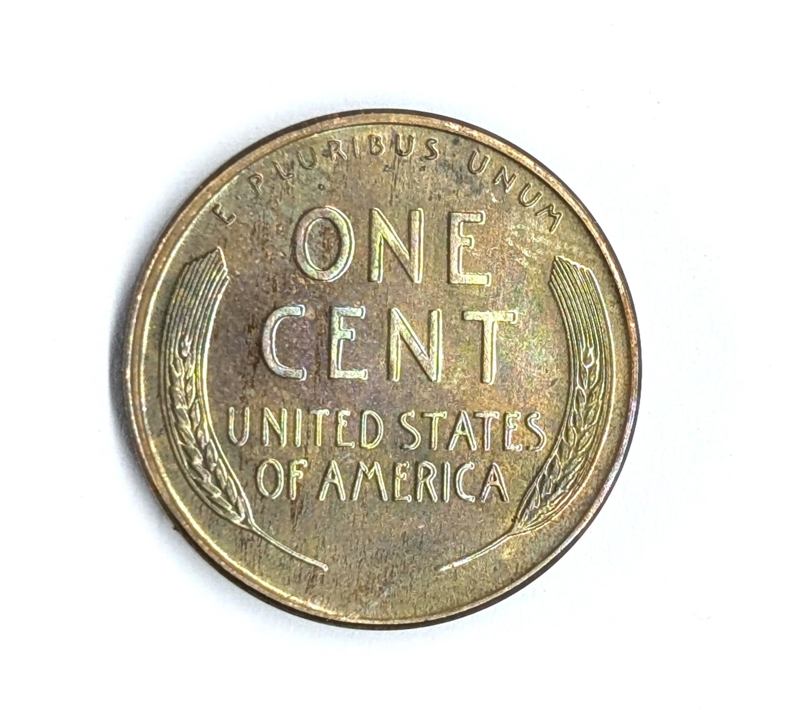 1950 Wheat Cent- Uncirculated, Toned - 3