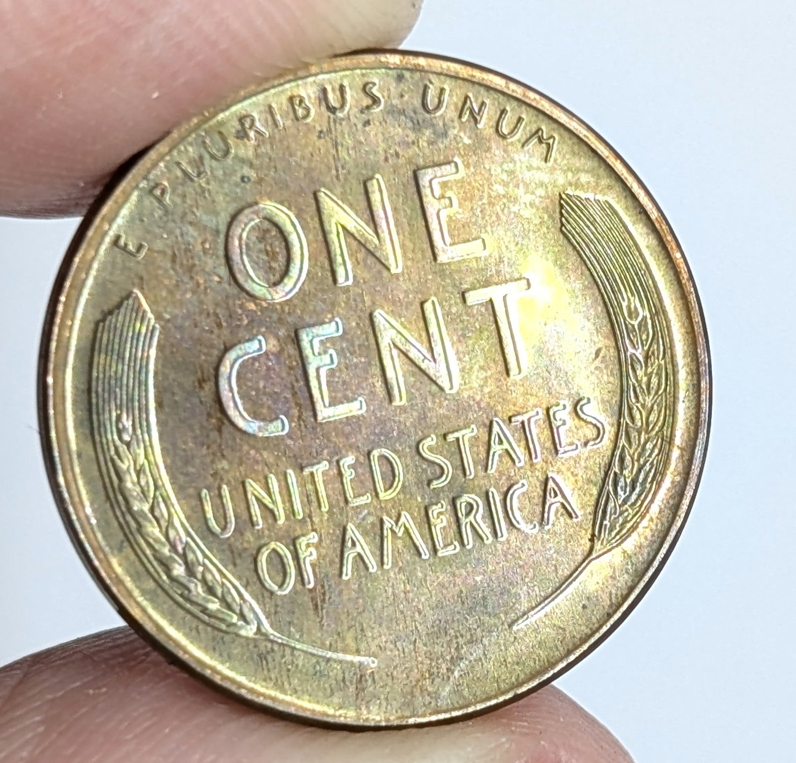 1950 Wheat Cent- Uncirculated, Toned - 4