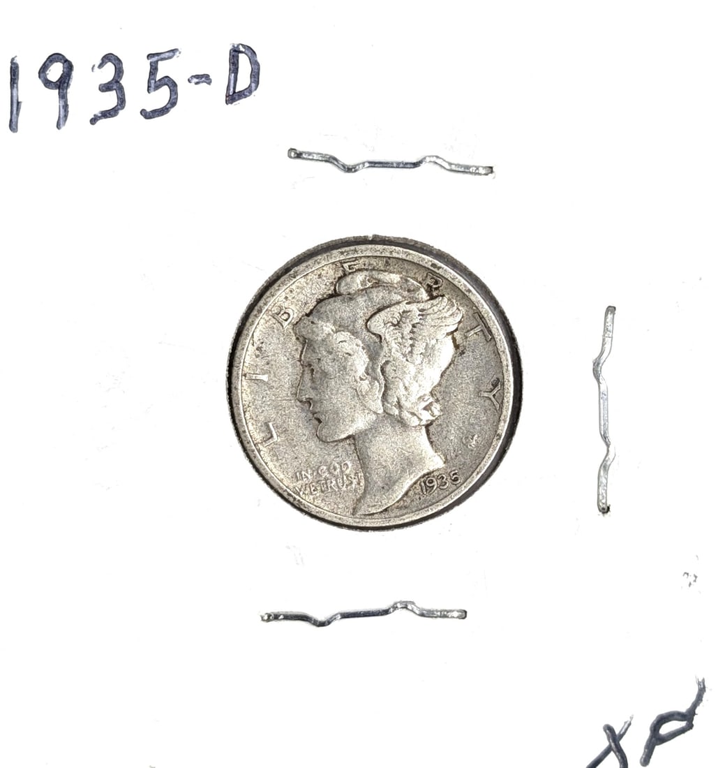 1935-D Silver Mercury Dime: _