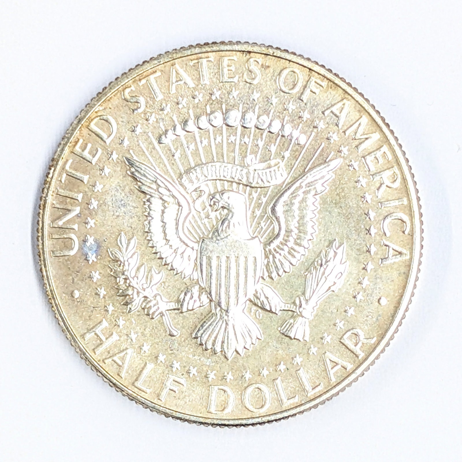 1967 Silver John F Kennedy Half Dollar - Uncirculated Toned - 2