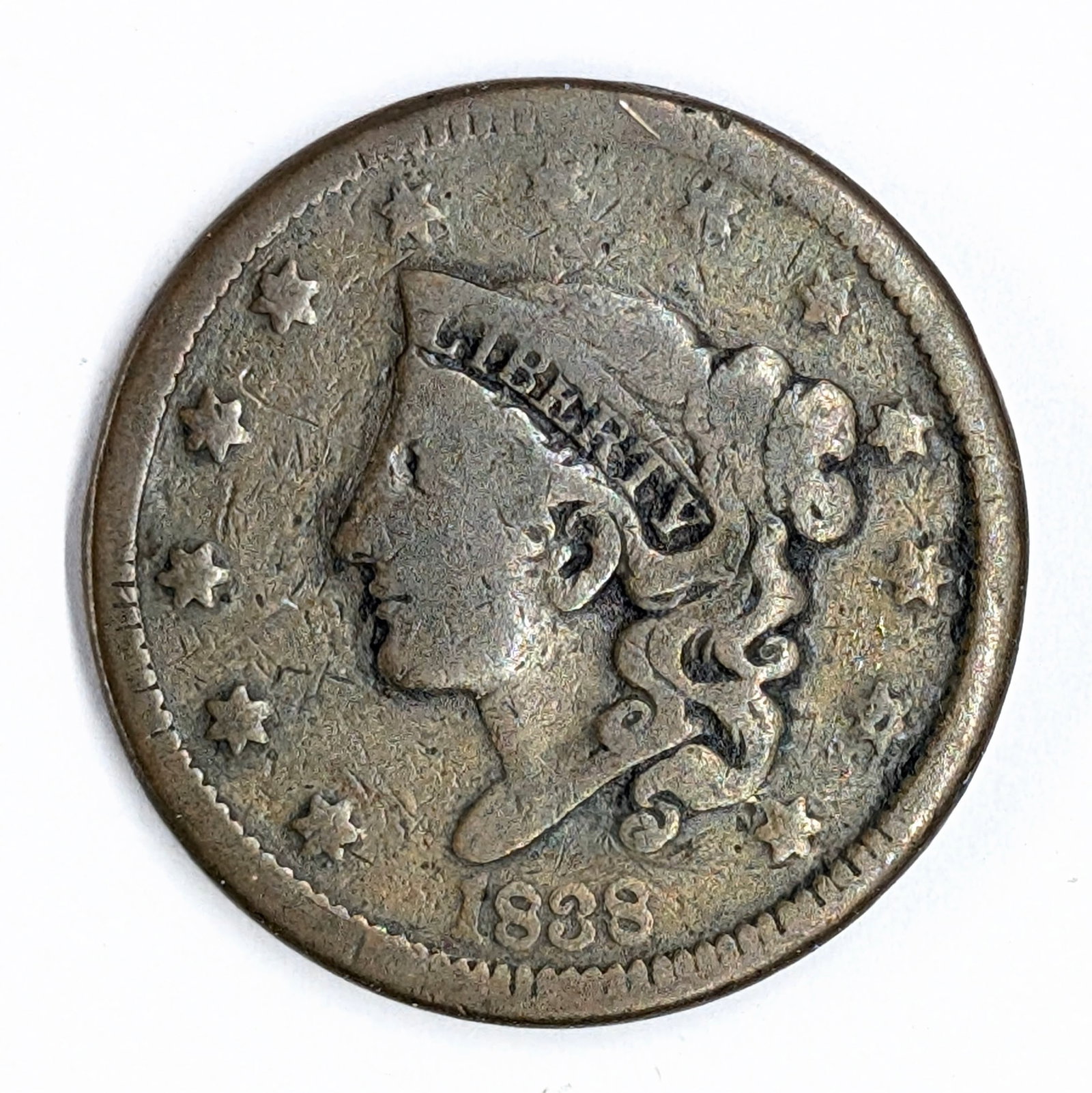 1838 Large Cent: Coin