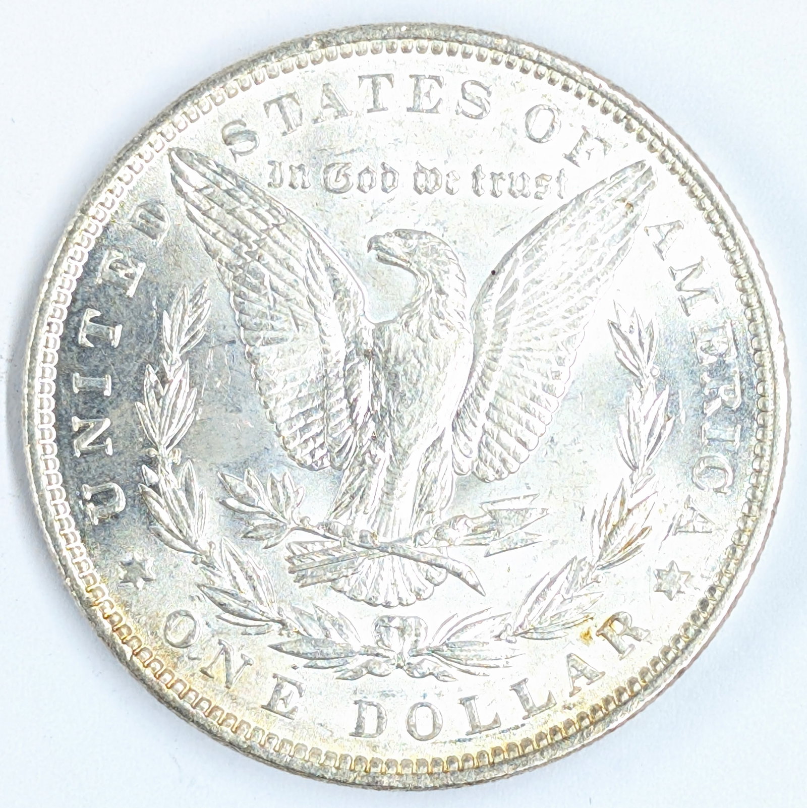 1890 Morgan Silver Dollar - AU, Lightly Toned - 2