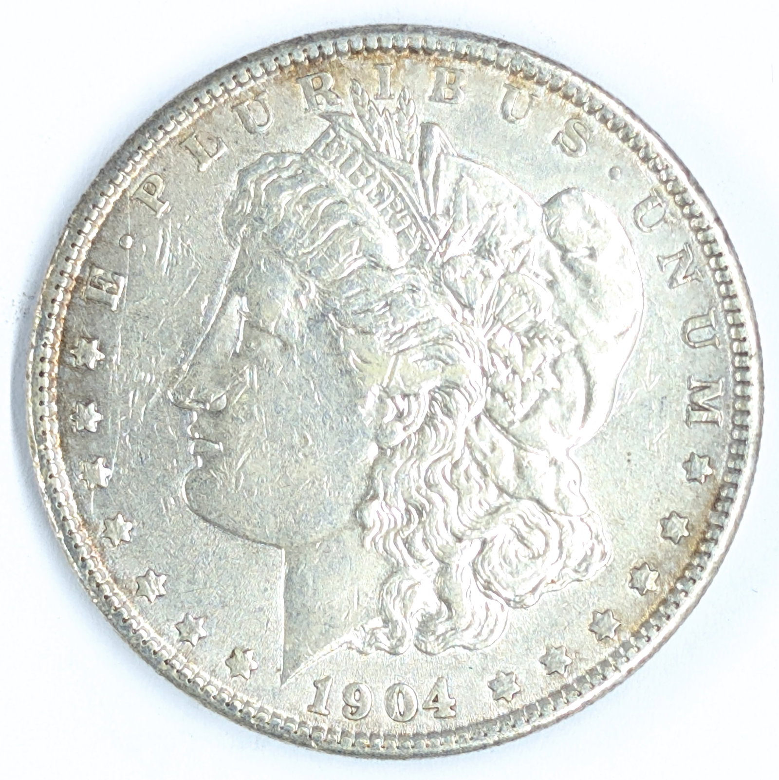 1904 Morgan Silver Dollar - Lightly Toned: Silver
