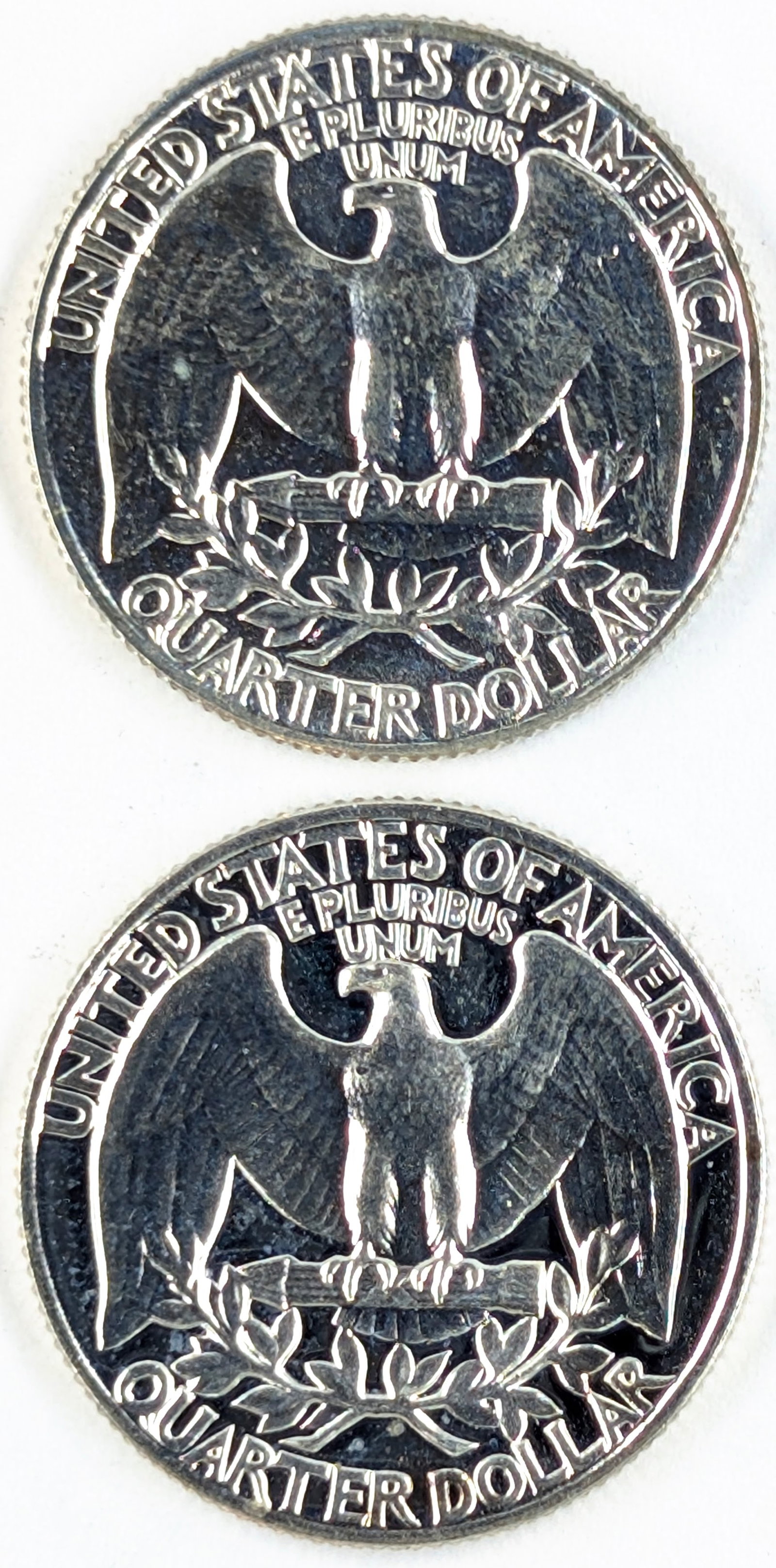 Lot of 2 Proof Silver Washington Quarters - 1961, 1962 - 2