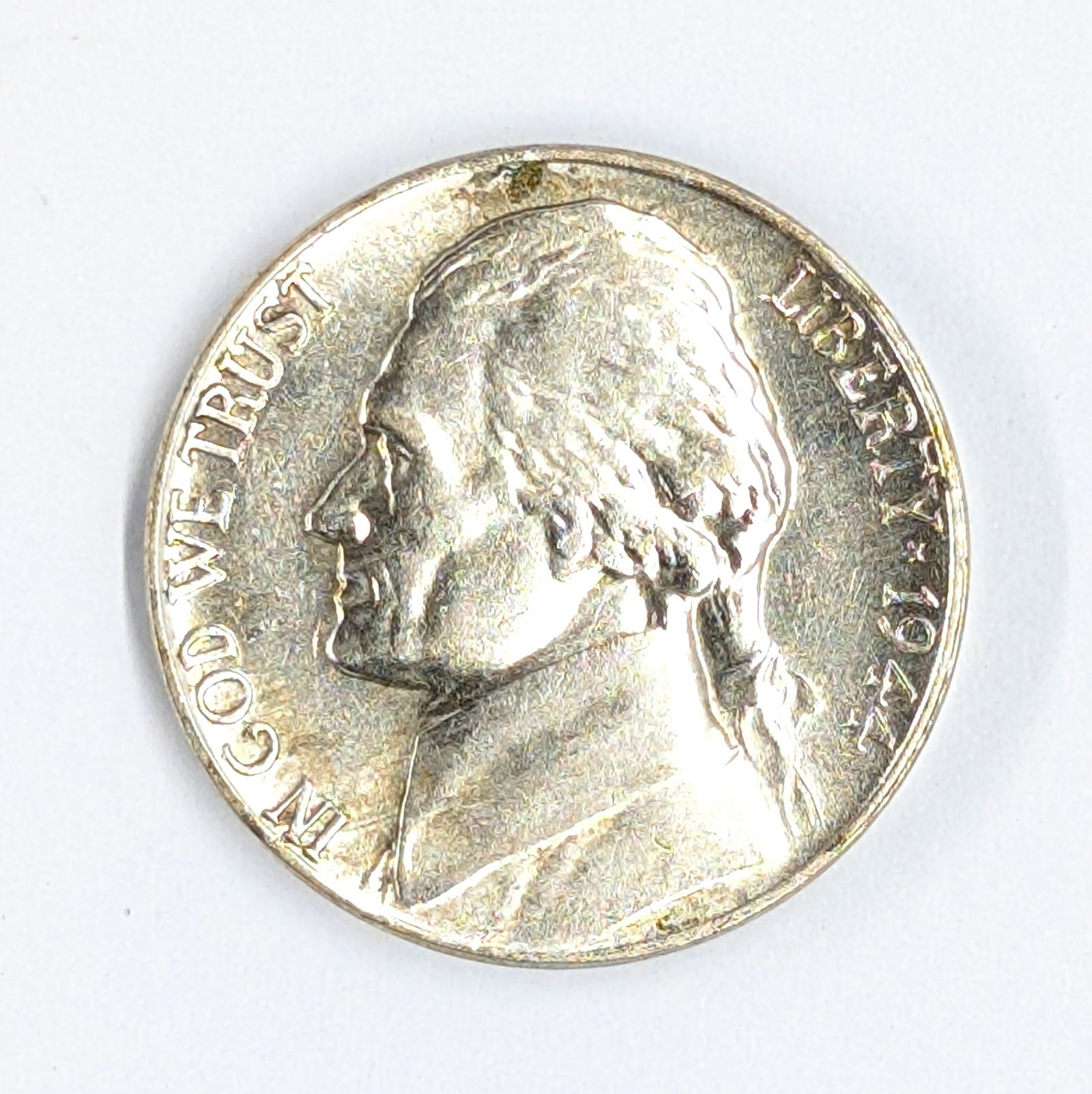 1944-P Silver War Nickel: 35% Silver