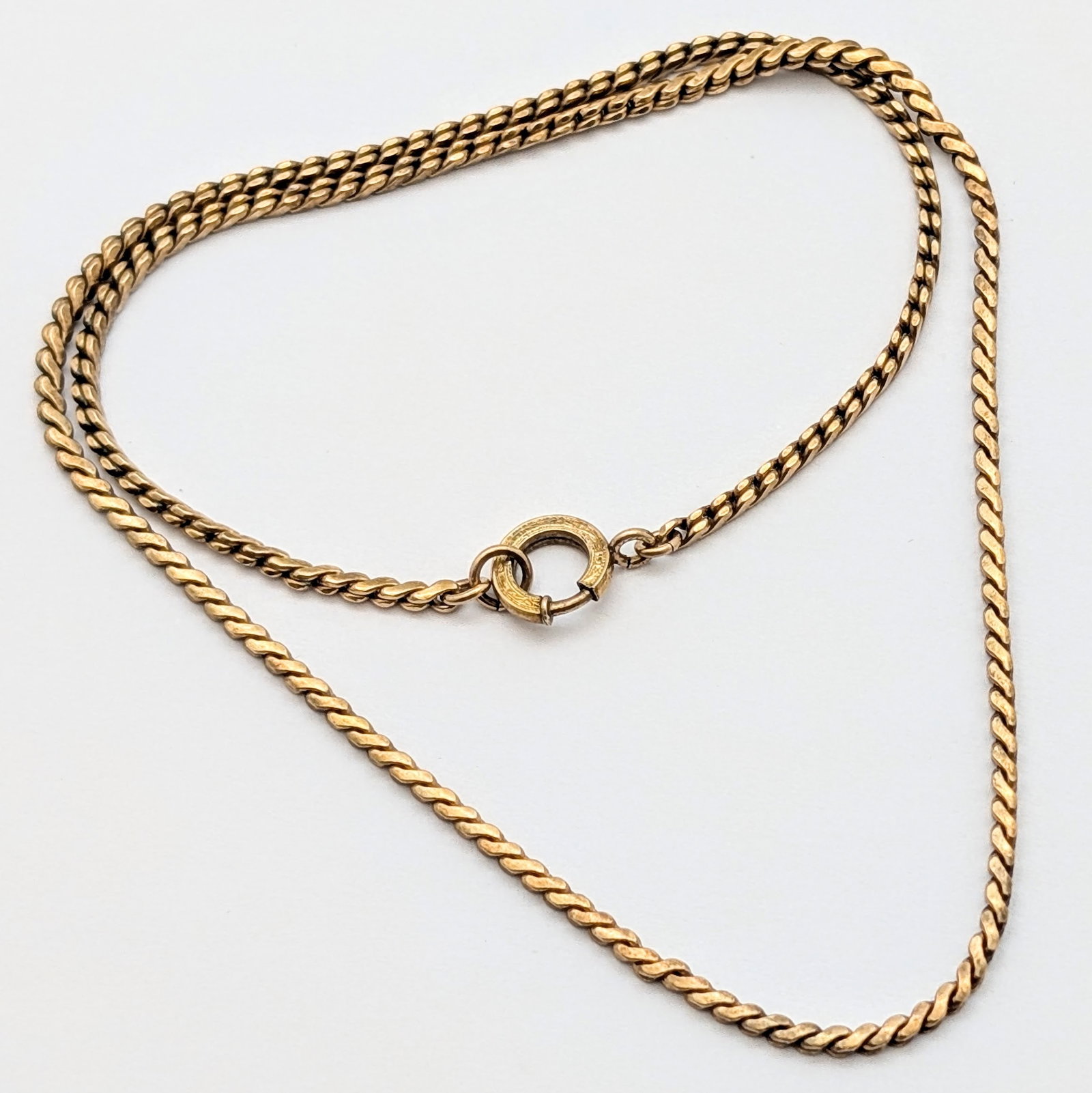 Gold filled Serpentine Chain Ladies Necklace (1 of 5)