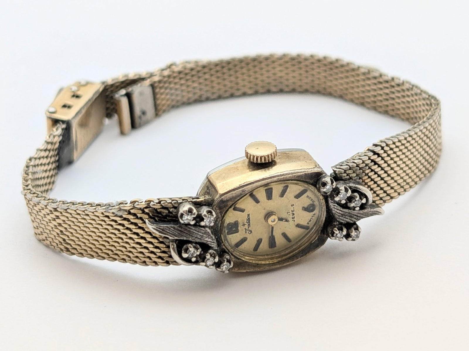 Vintage Tradition Major 10K Rolled Gold Plated Mechanical Ladies Watch - Works! - 4