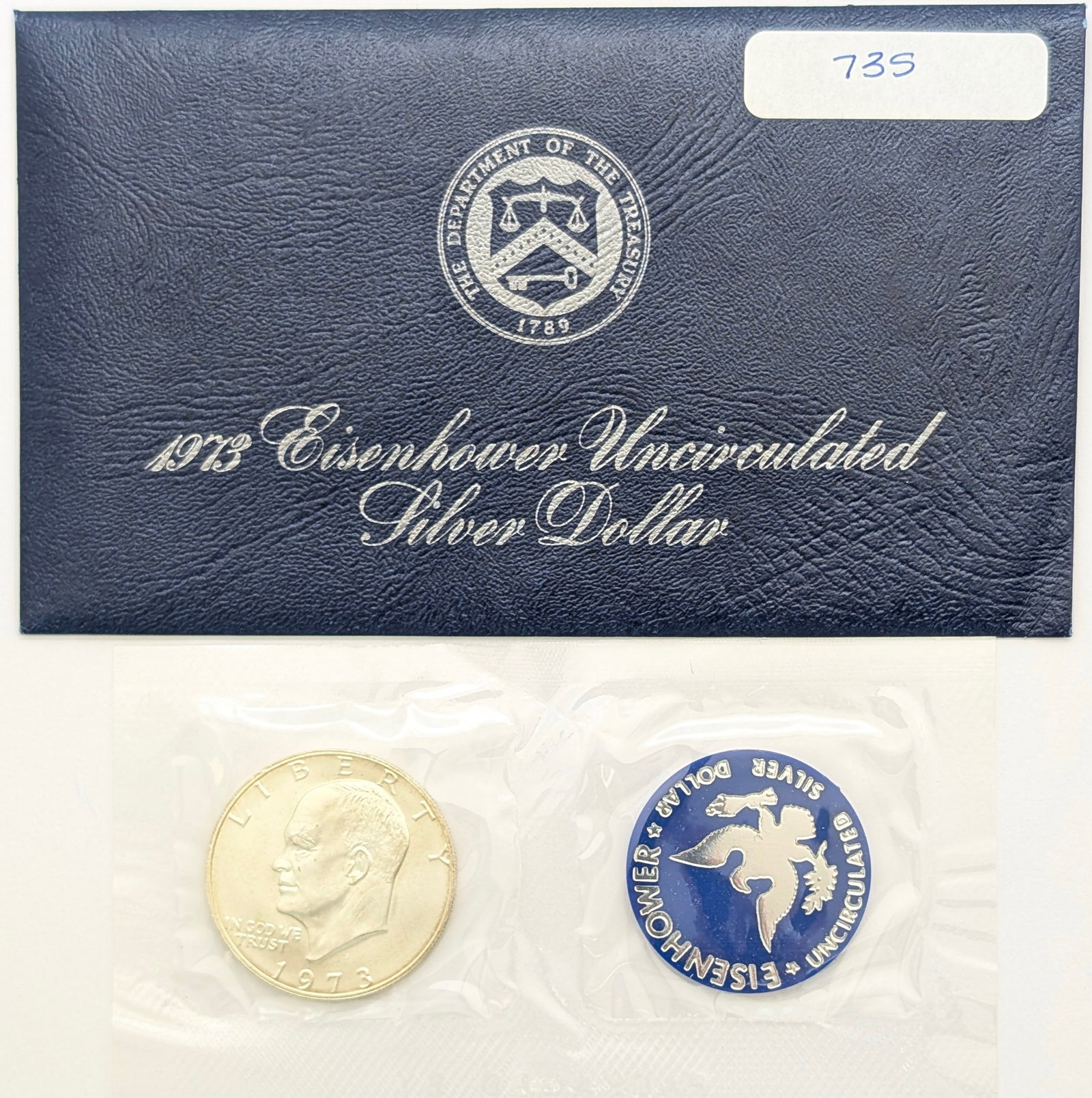 1973 Eisenhower " Ike" Uncirculated Silver Dollar (1 of 2)