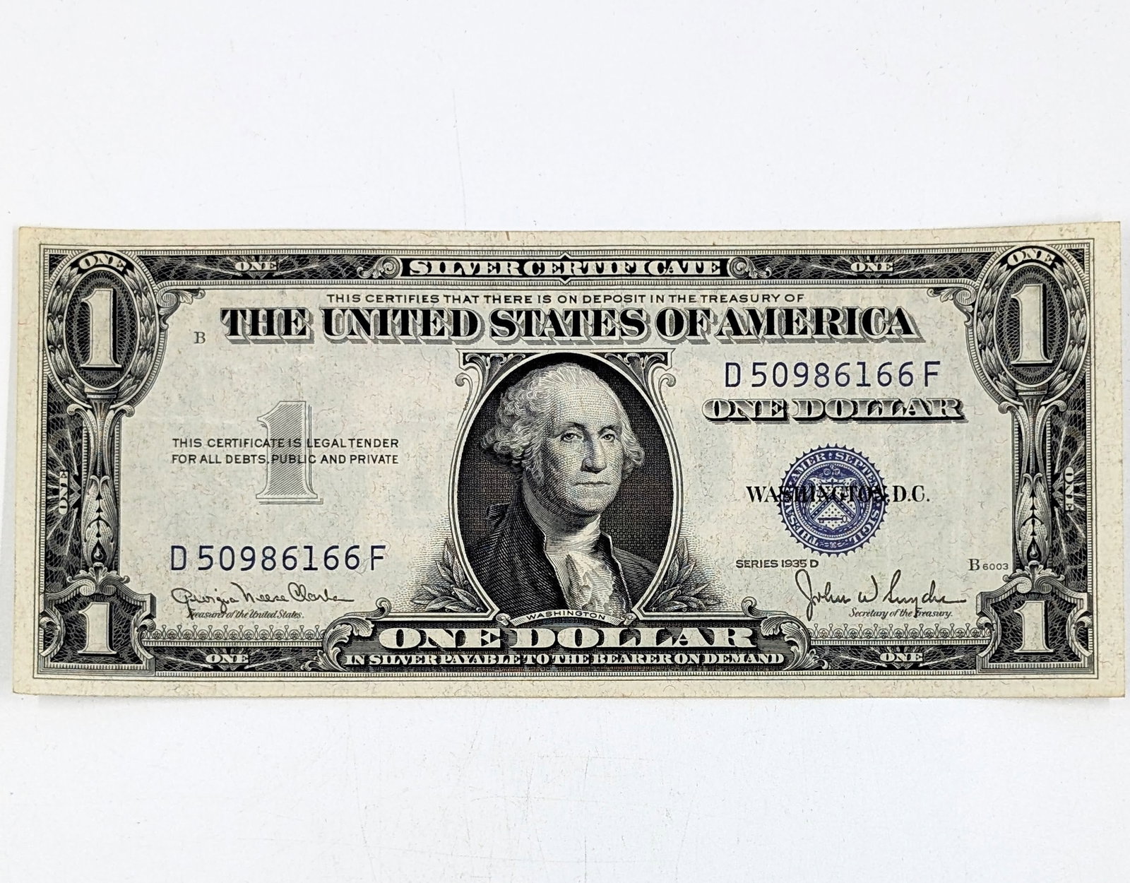 1935-D $1 Note - Silver Certificate (1 of 2)