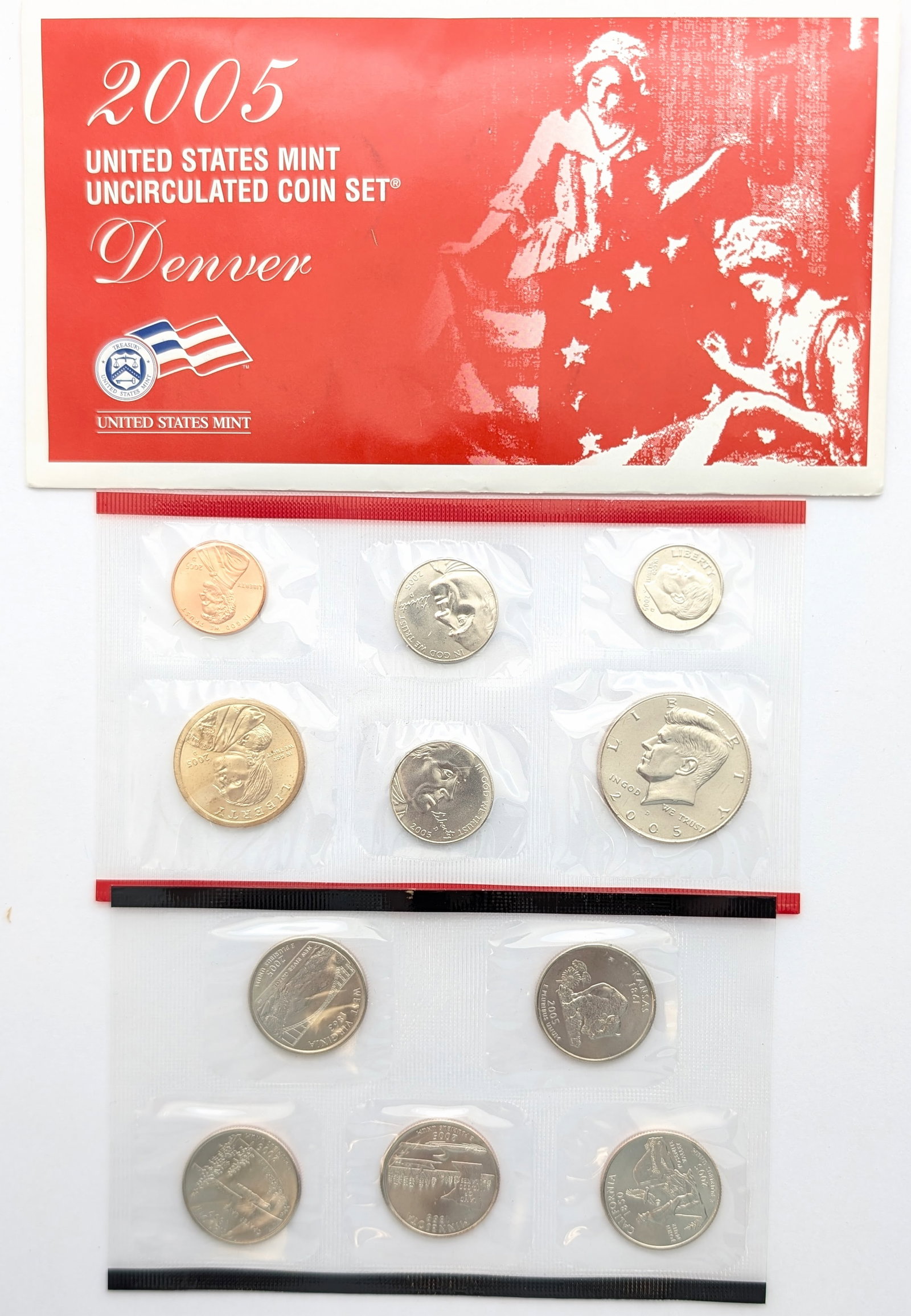 2005-D US Mint Uncirculated Coin Set: Coin
