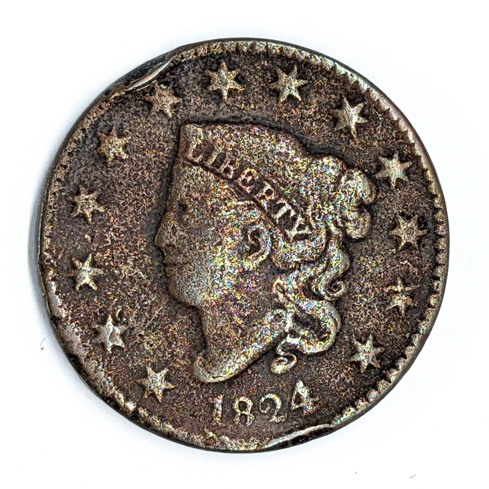 1824 Large Cent (1 of 2)