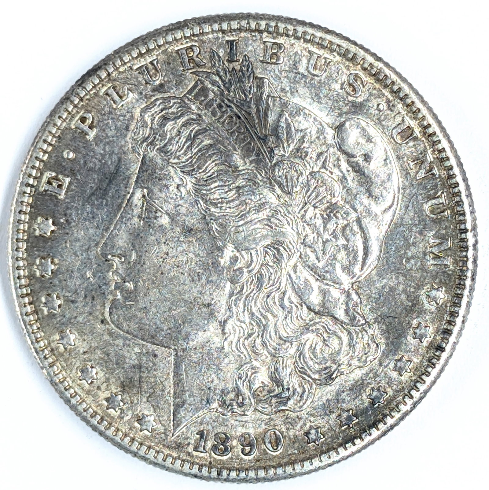 1890-S Morgan Silver Dollar - AU: Silver