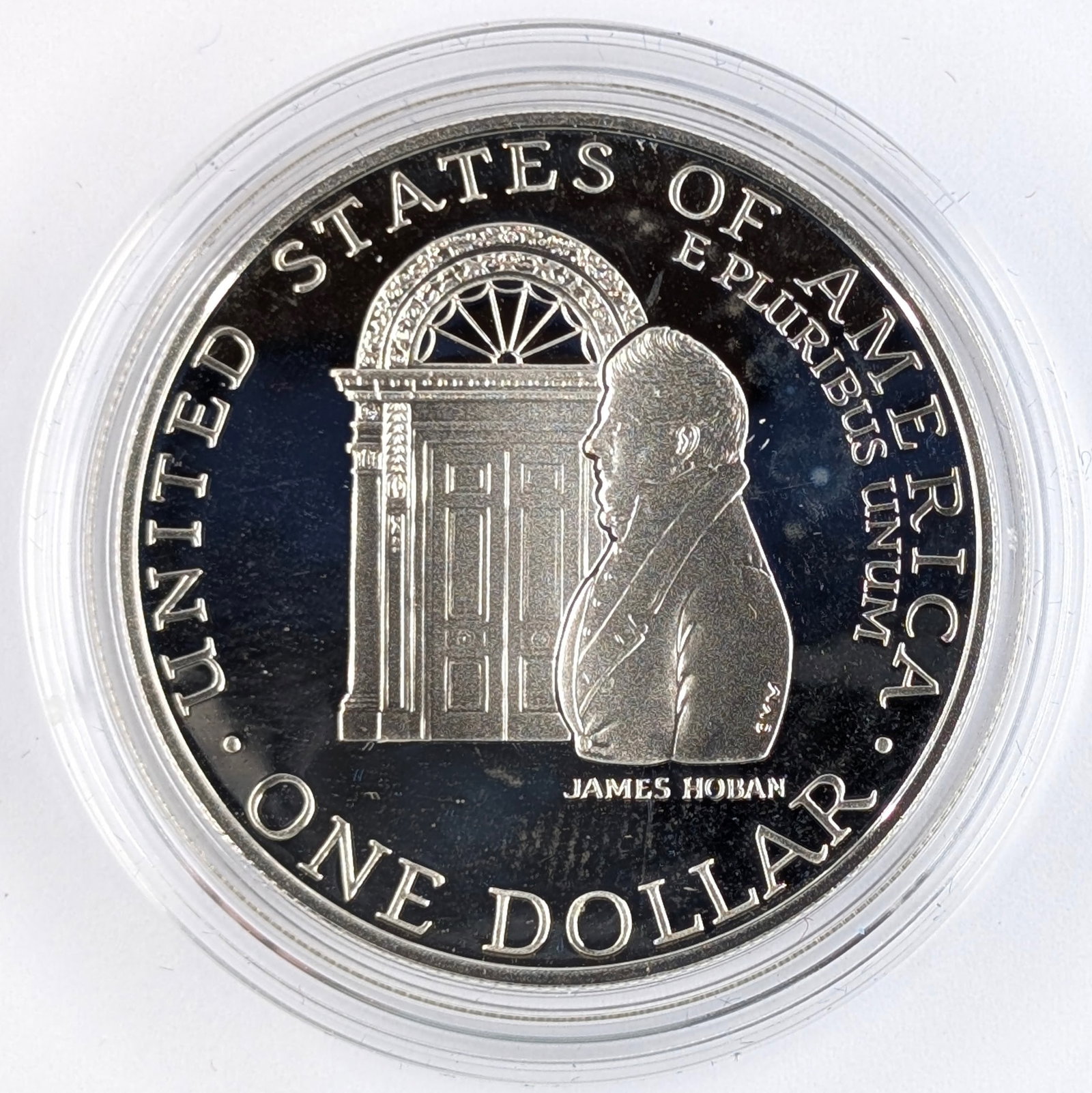 1992 Proof Silver White House 200th Anniversary Dollar w/ COA & Box - 3