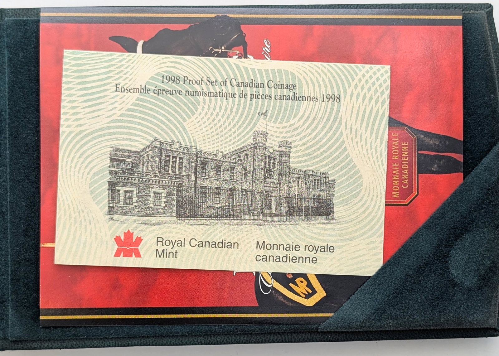 1998 Silver Royal Canadian Mint Proof Set w/ Silver Dollar, Half, Quarter, Dime & Nickel - 4