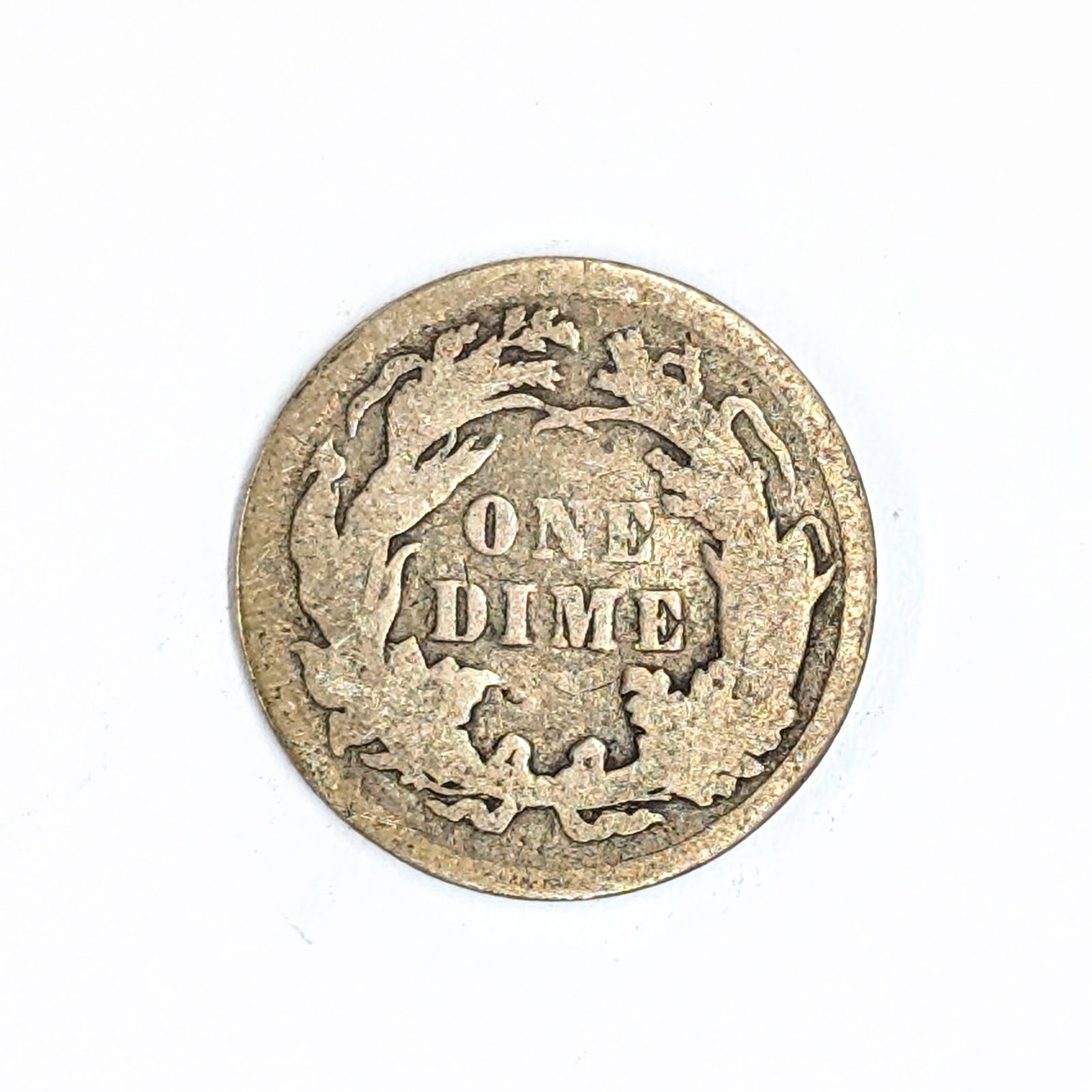 1890 Silver Seated Liberty Dime - 2