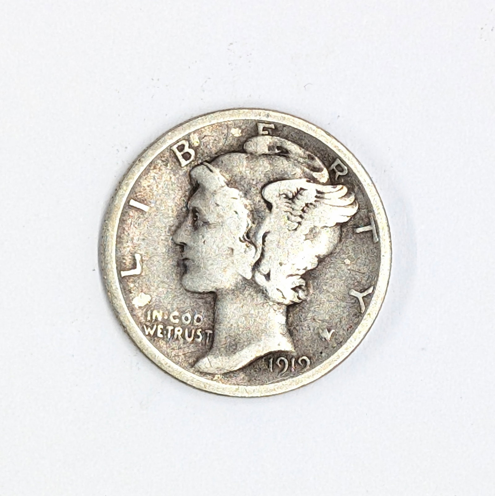 1919 Silver Mercury Dime (1 of 2)