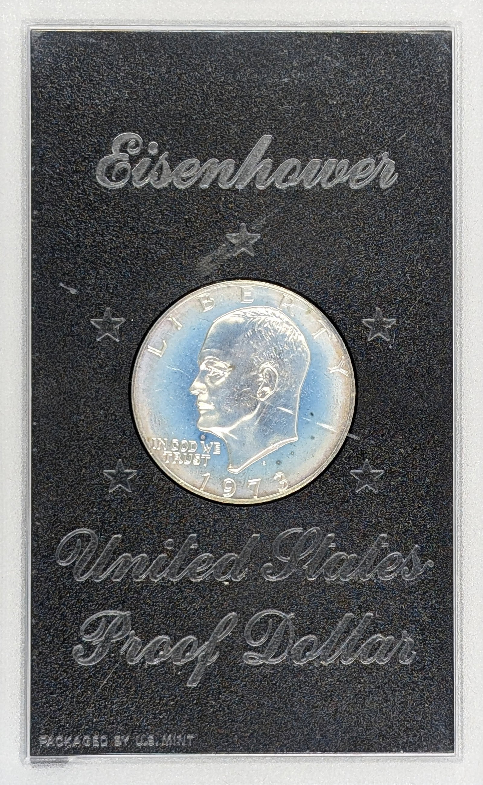 1973 Eisenhower " Ike" Proof Silver Dollar - Toned - 2