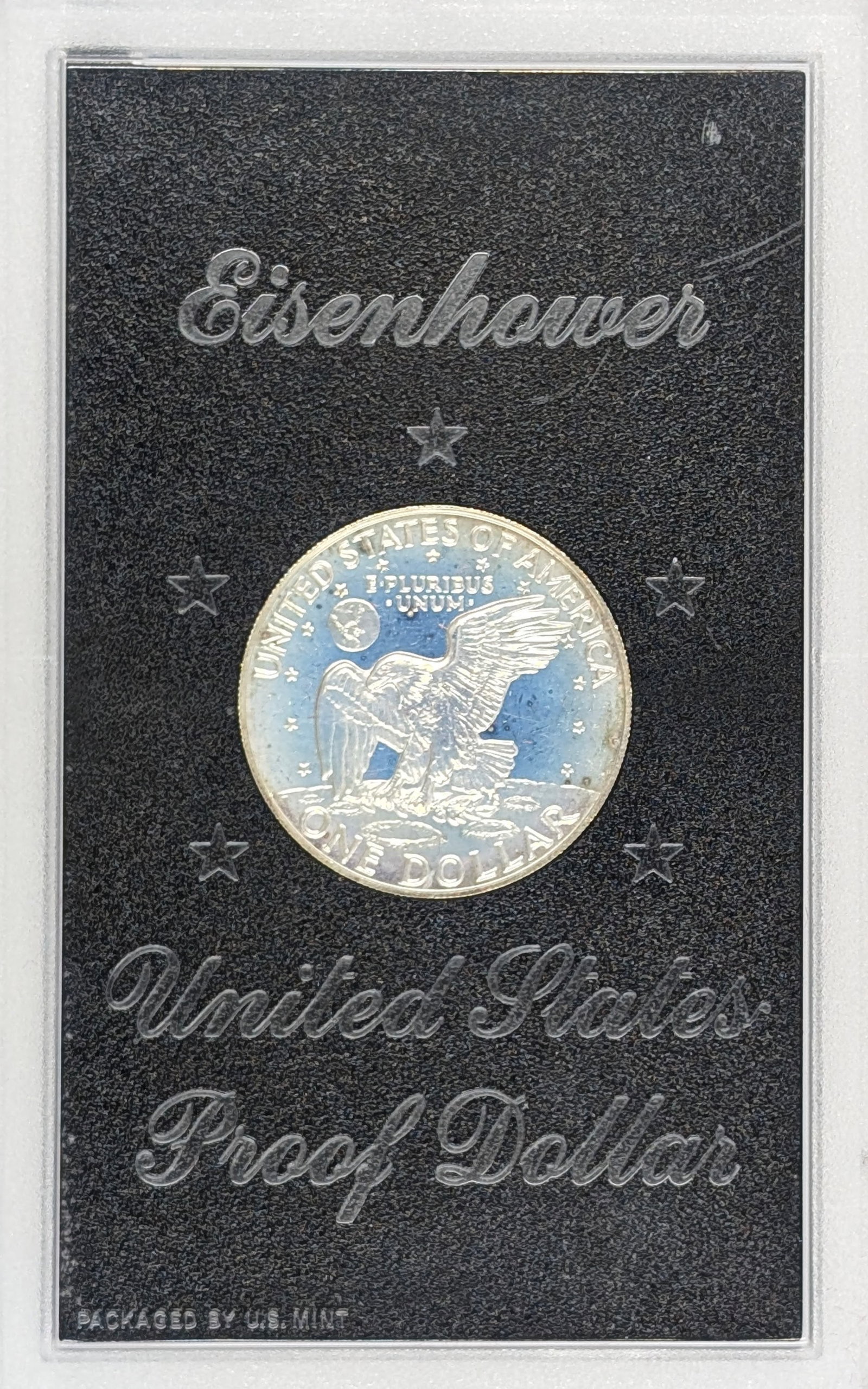 1973 Eisenhower " Ike" Proof Silver Dollar - Toned - 3