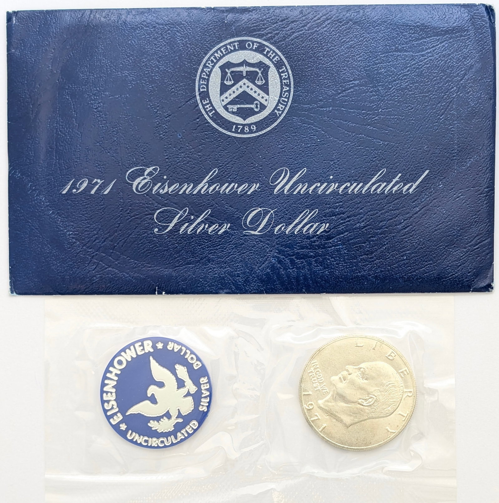 1971 Eisenhower " Ike" Uncirculated Silver Dollar (1 of 2)