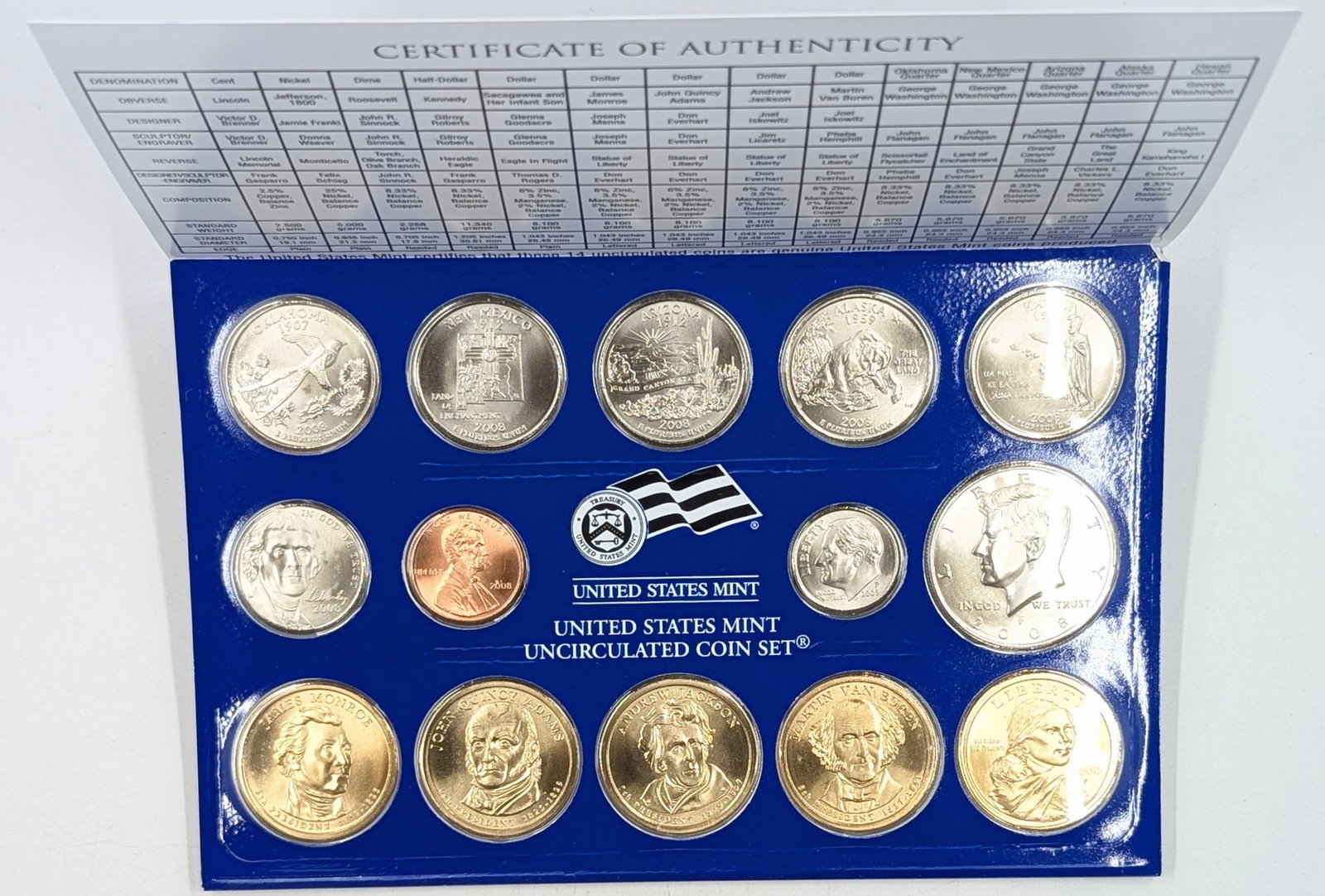 2008-P US Mint Uncirculated Coin Set (1 of 2)