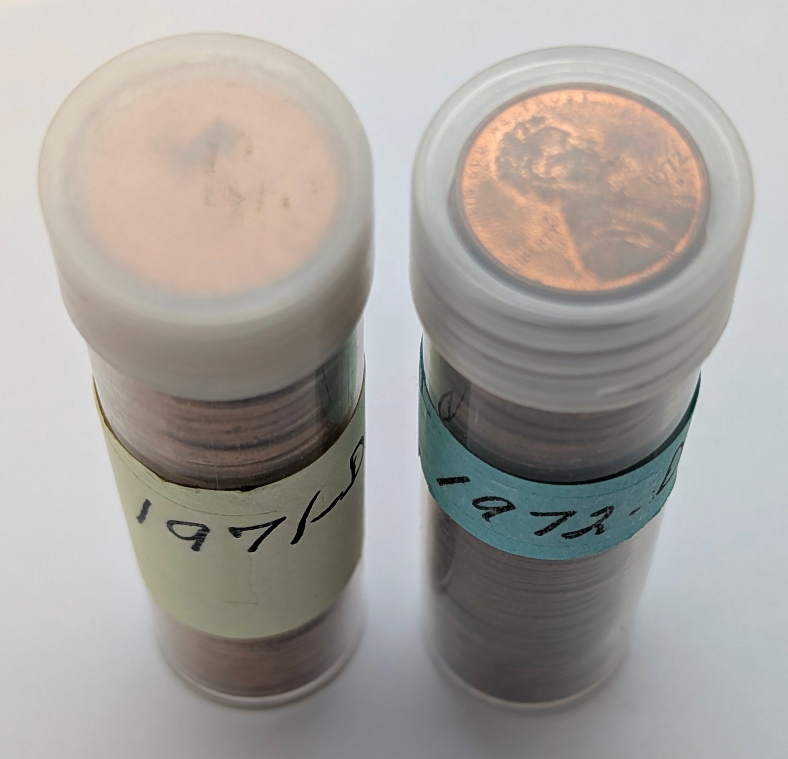 Lot of 2 Tubes of 50 (each) Lincoln Cents - Uncirculated 1971-S & 1972-S - 4