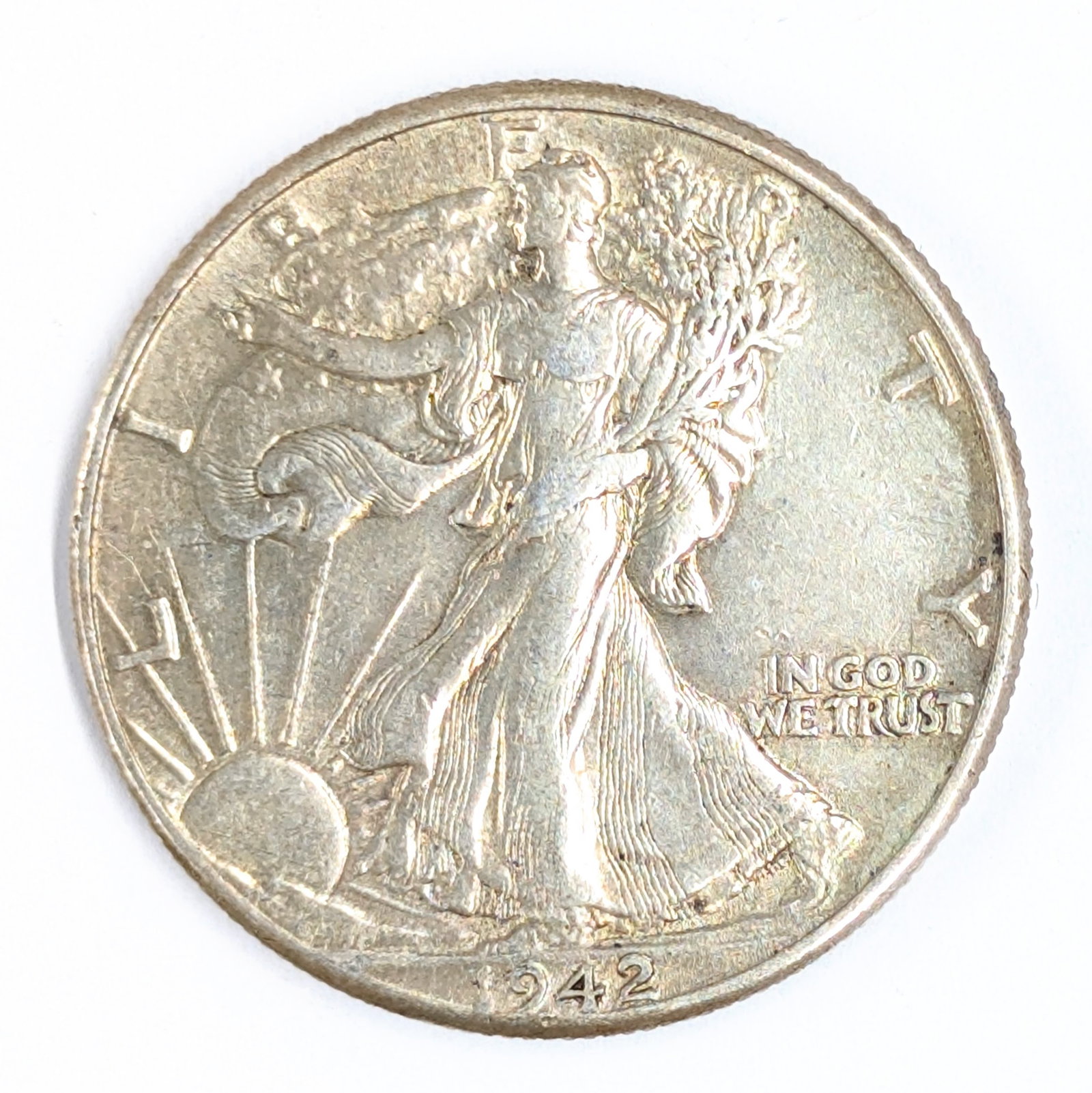 1942 Silver Walking Liberty Half Dollar: Silver